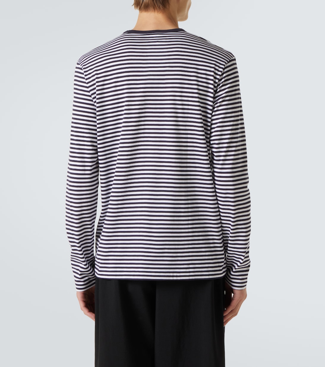 Striped cotton T-shirr | Sunspel