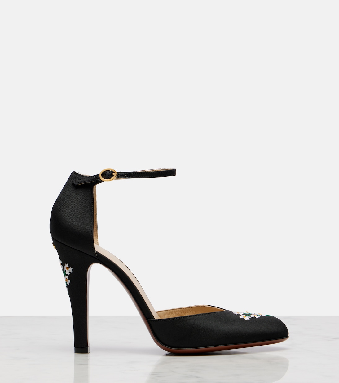 Hi Dolly 105 embroidered satin pumps | Valentino Garavani