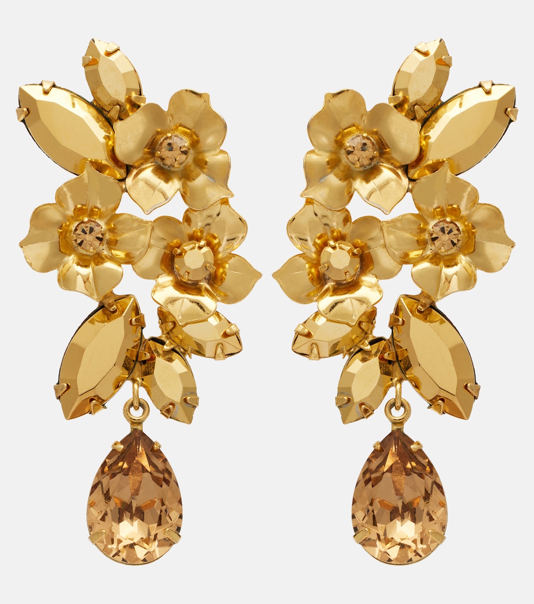 Pendientes Fiore bañados en oro | Jennifer Behr
