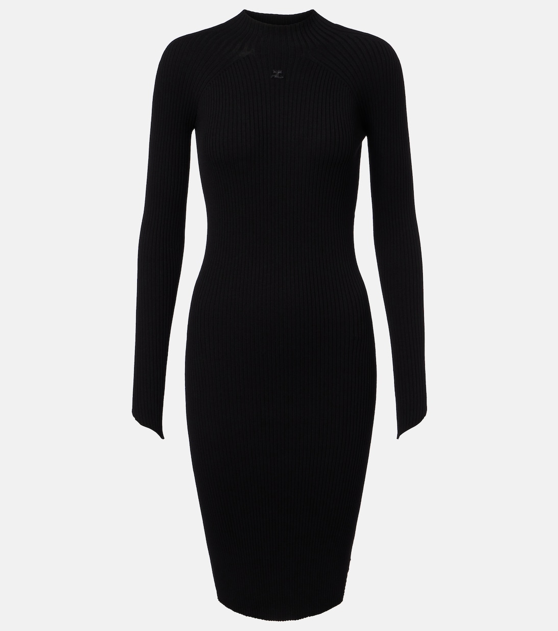 Ribbed-knit jersey mini dress | Courrèges
