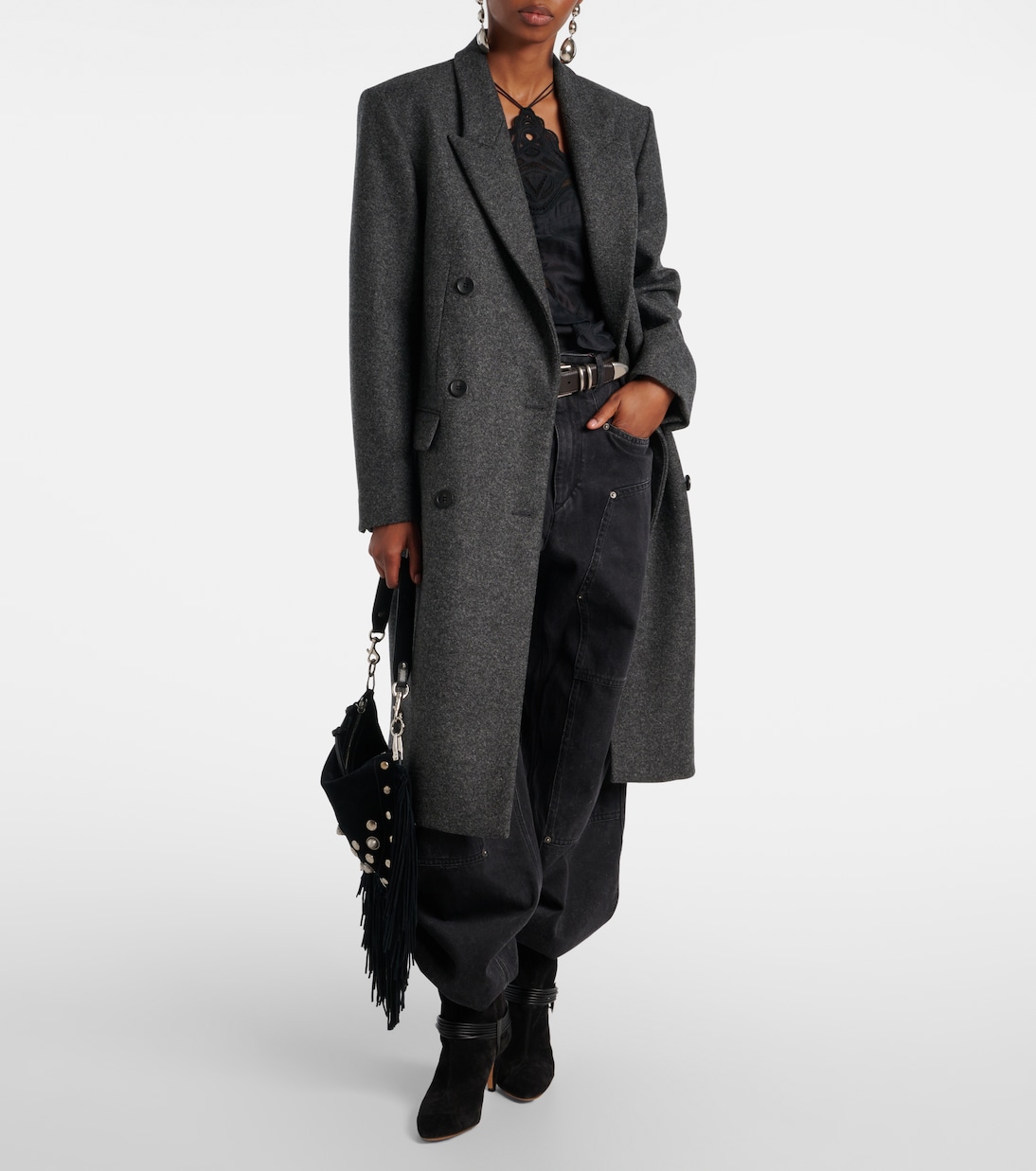 Irene double-breasted virgin wool coat | Isabel Marant