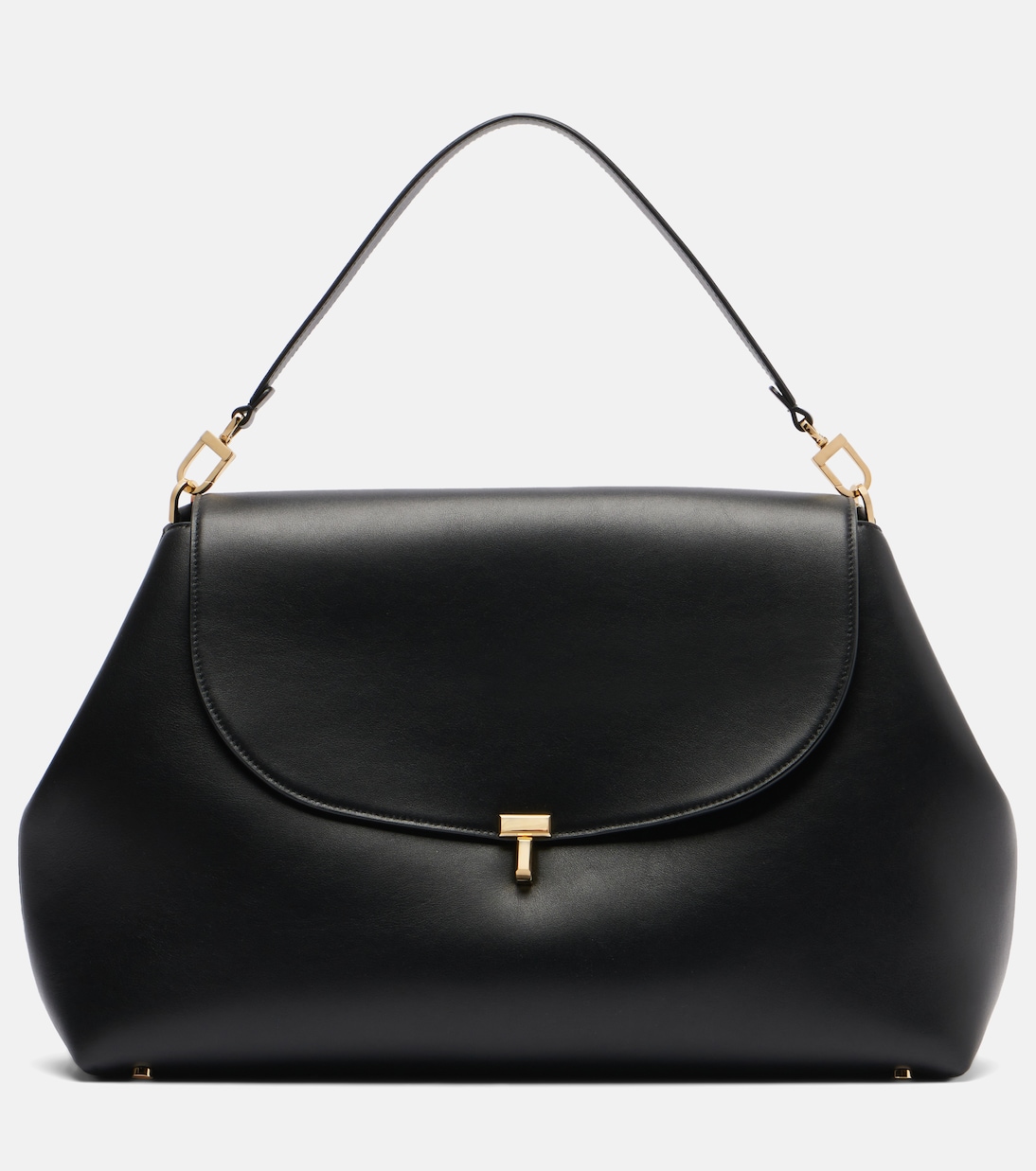 Tote Bag T-Lock Medium aus Leder | Toteme