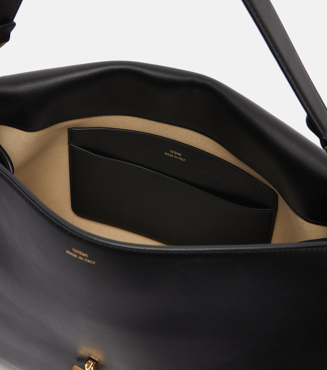 Tote Bag T-Lock Medium aus Leder | Toteme