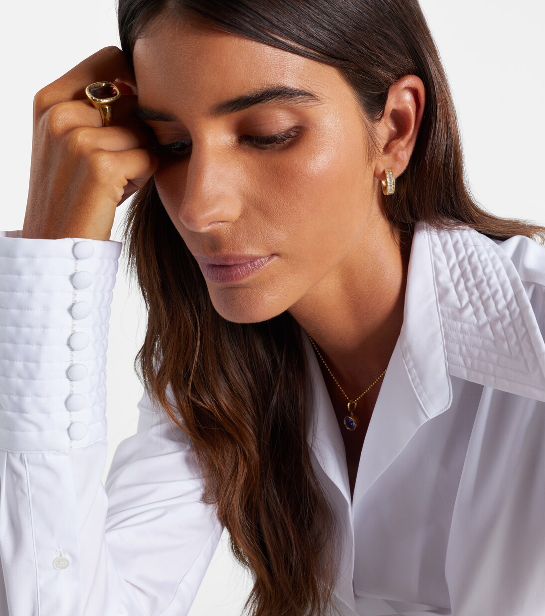 Ivy Eternity 18kt gold earrings with diamonds | Octavia Elizabeth