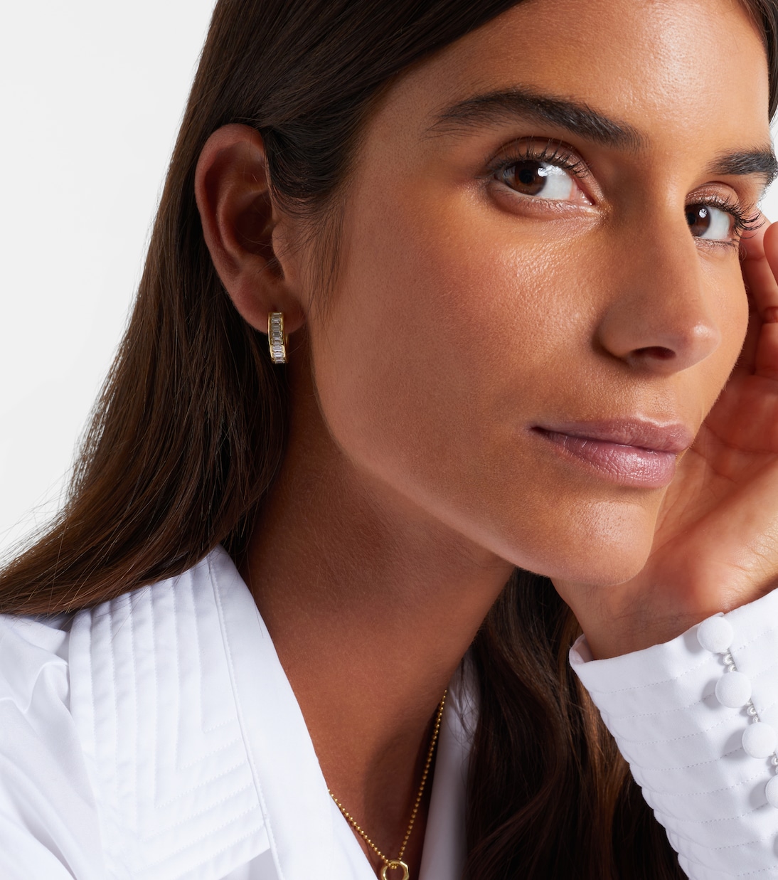 Ivy Eternity 18kt gold earrings with diamonds | Octavia Elizabeth