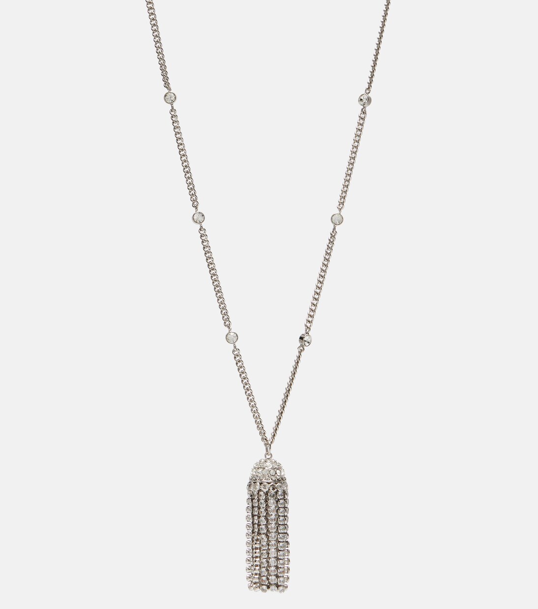 Crystal-embellished pendant necklace | Rabanne