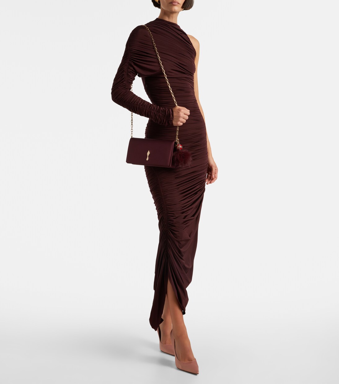 Bettina crêpe satin clutch | Christian Louboutin