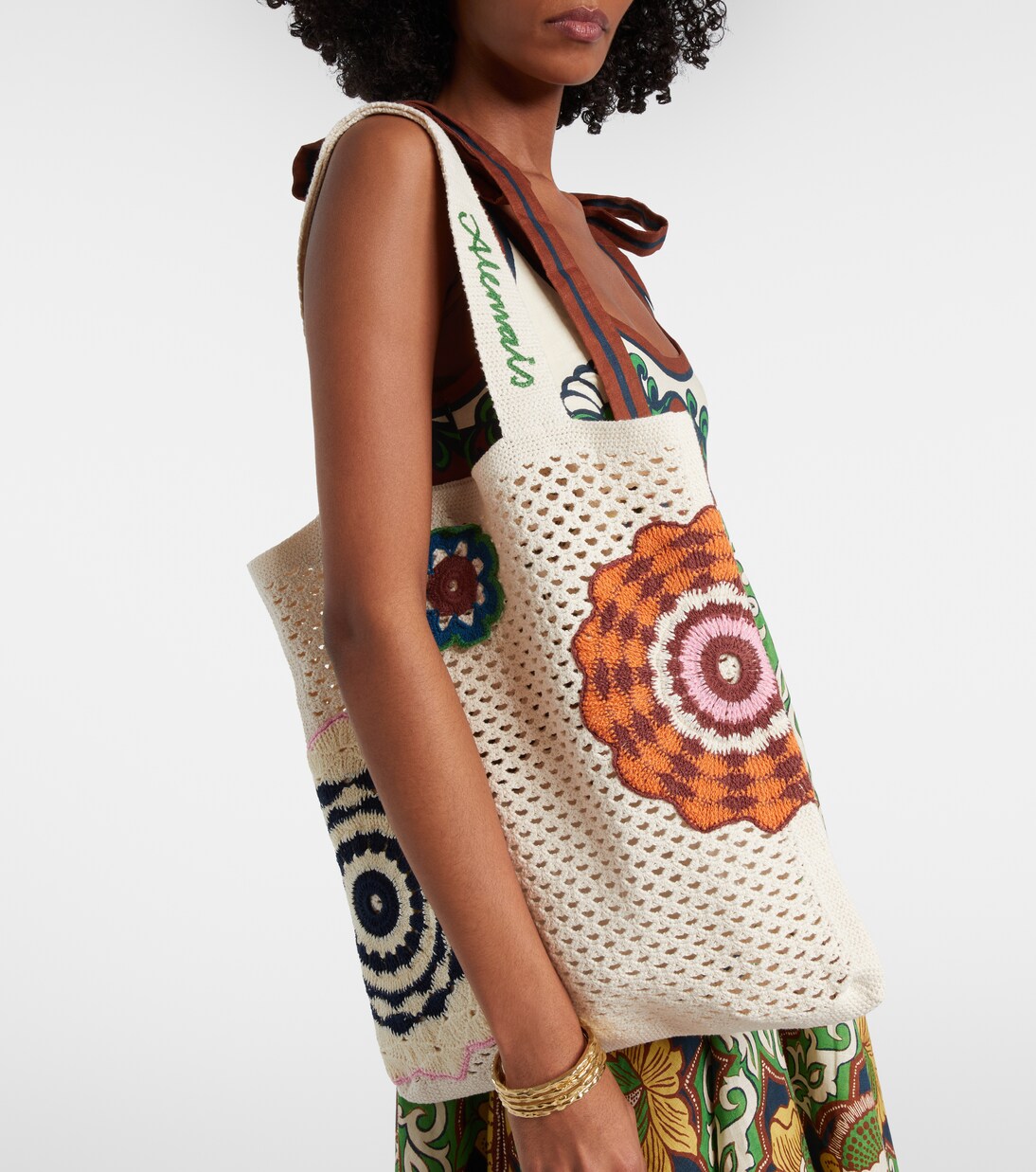 Medium crochet tote bag | Alémais