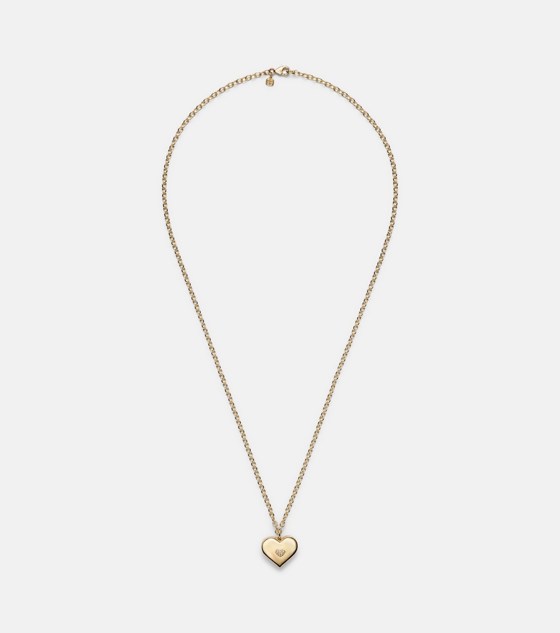 Halskette Wallpaper Heart aus 14kt Gelbgold mit Diamanten | Sydney Evan