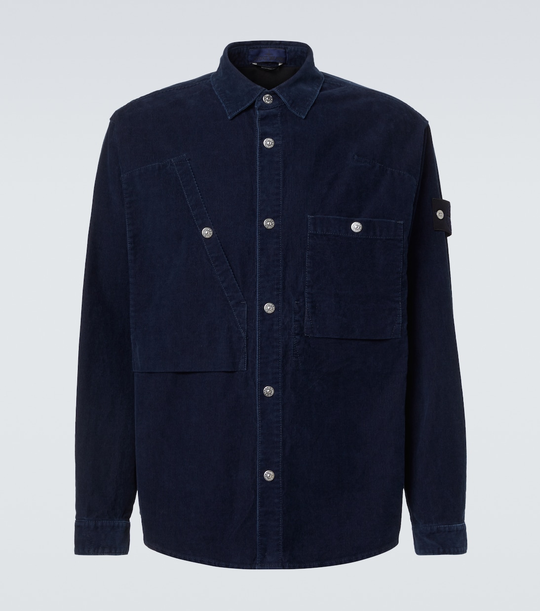 Compass cotton-blend corduroy overshirt | Stone Island