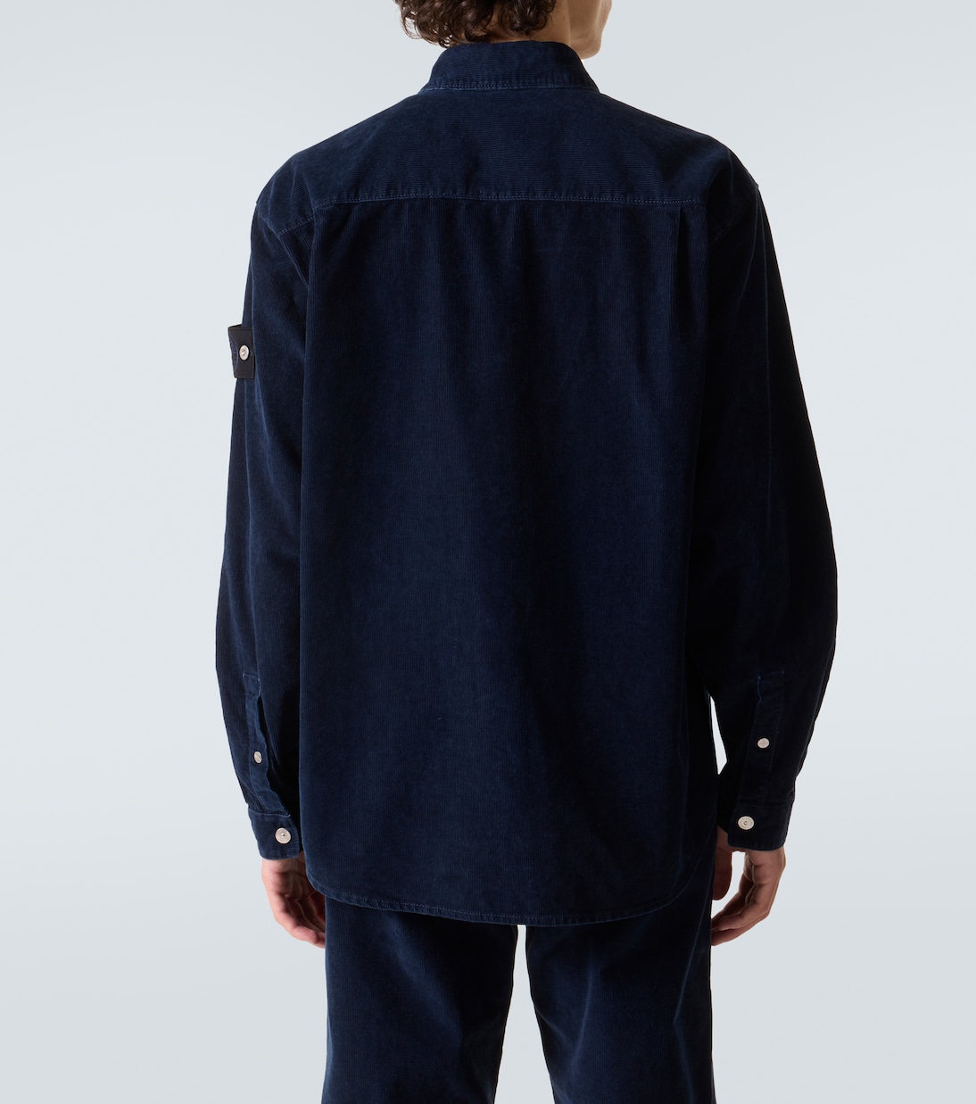Compass cotton-blend corduroy overshirt | Stone Island