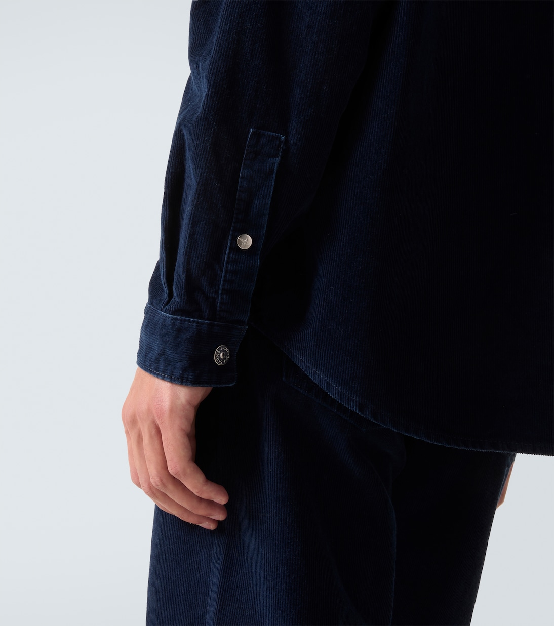 Compass cotton-blend corduroy overshirt | Stone Island