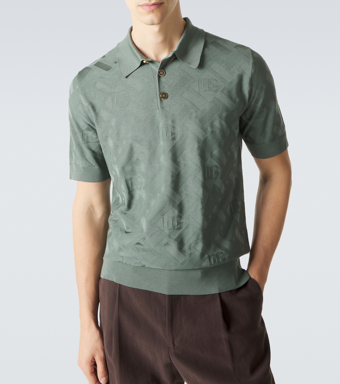 DG真丝Polo衫 | Dolce&Gabbana