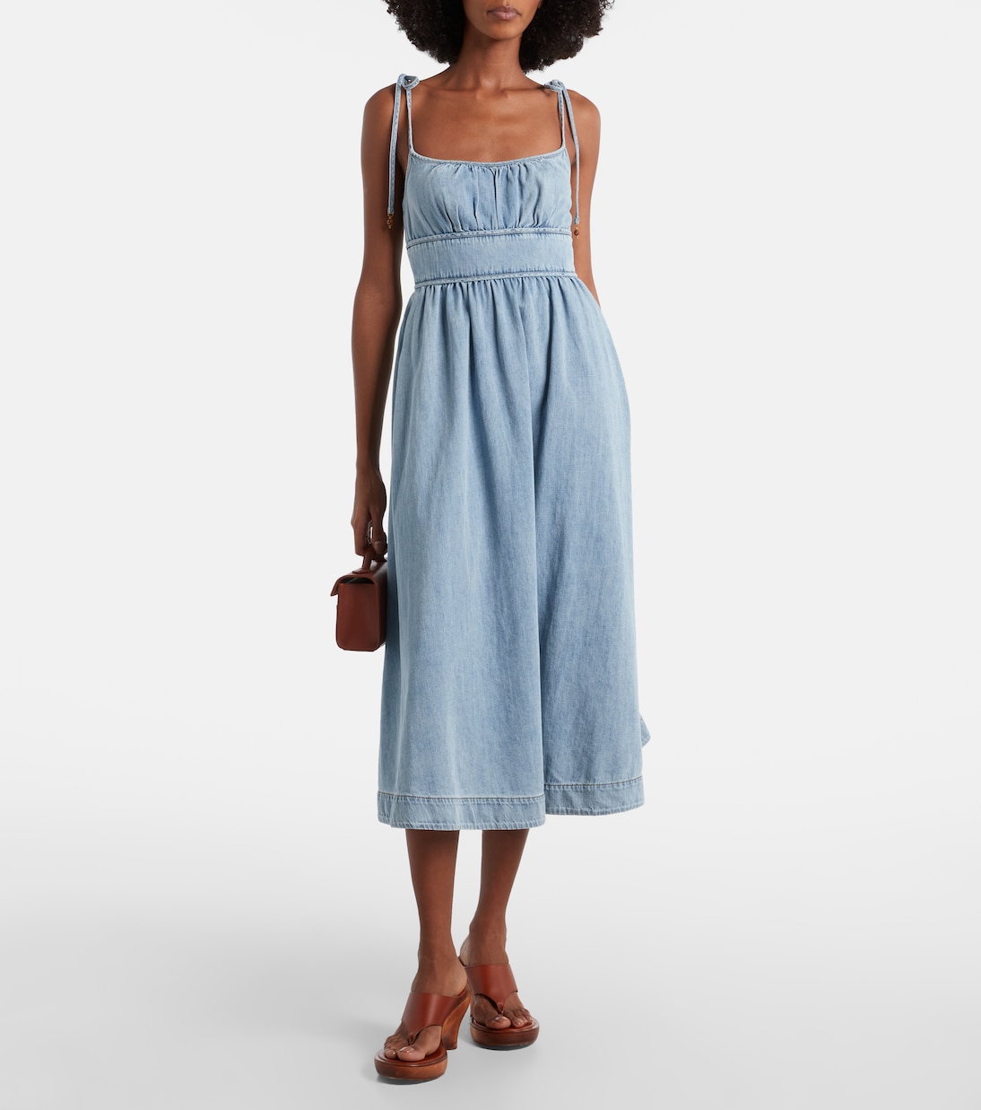Robe midi Wanderlust en jean | Zimmermann