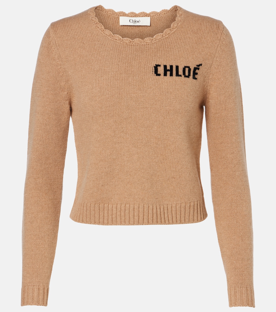 Logo wool and cashmere sweater | Chloé