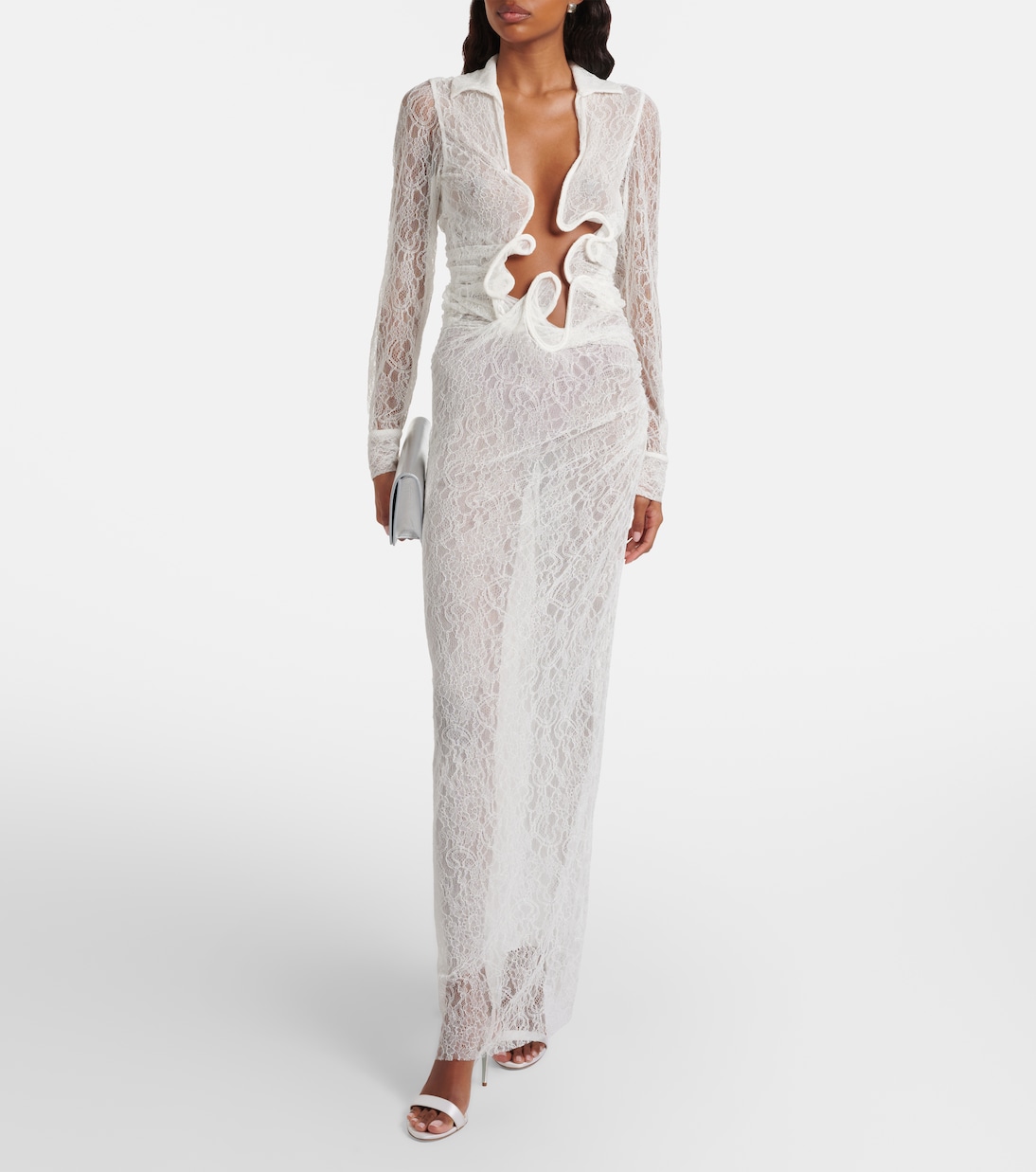 Venus sheer lace gown | Christopher Esber