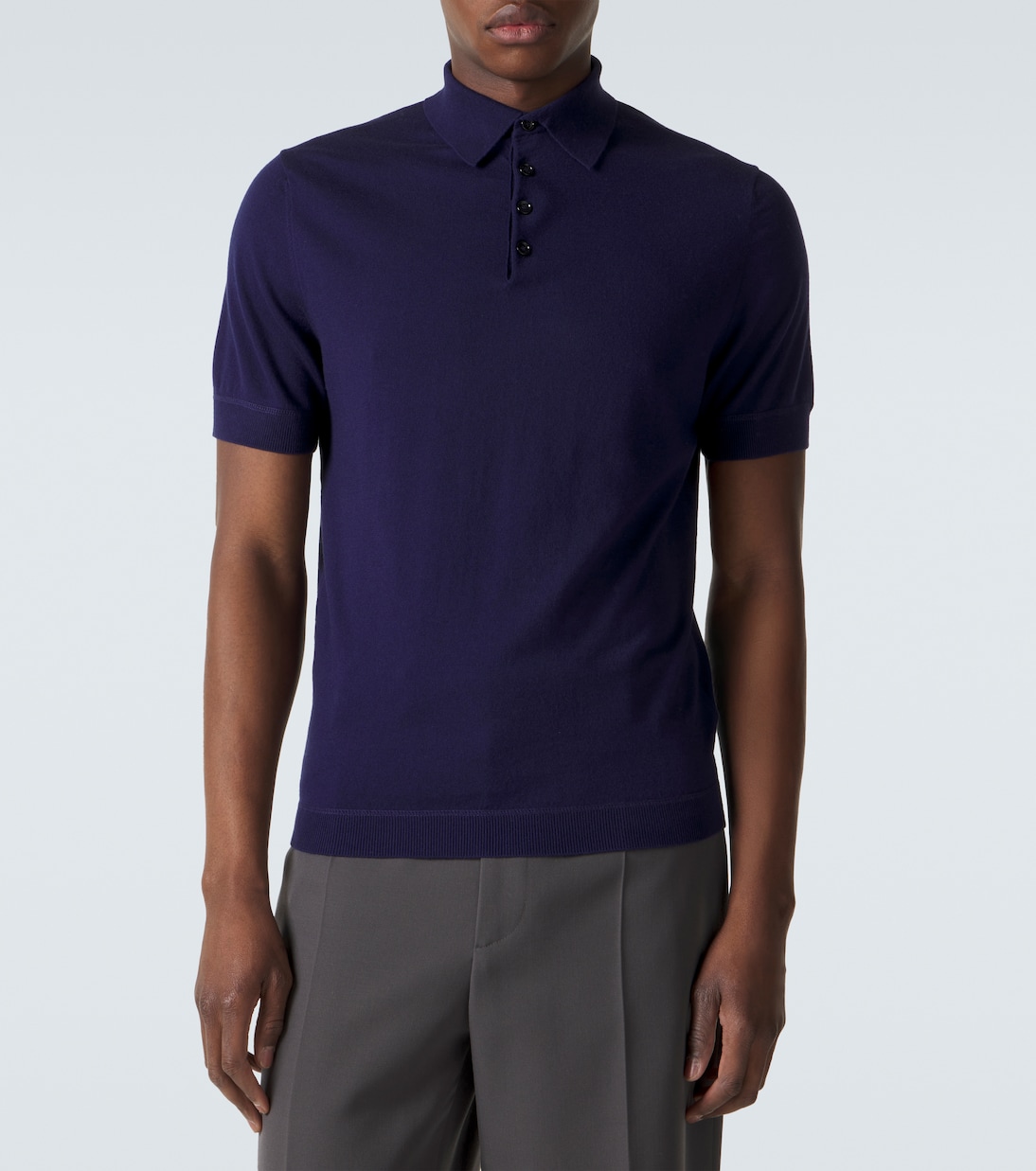 Polo en coton, soie et cachemire | Allude