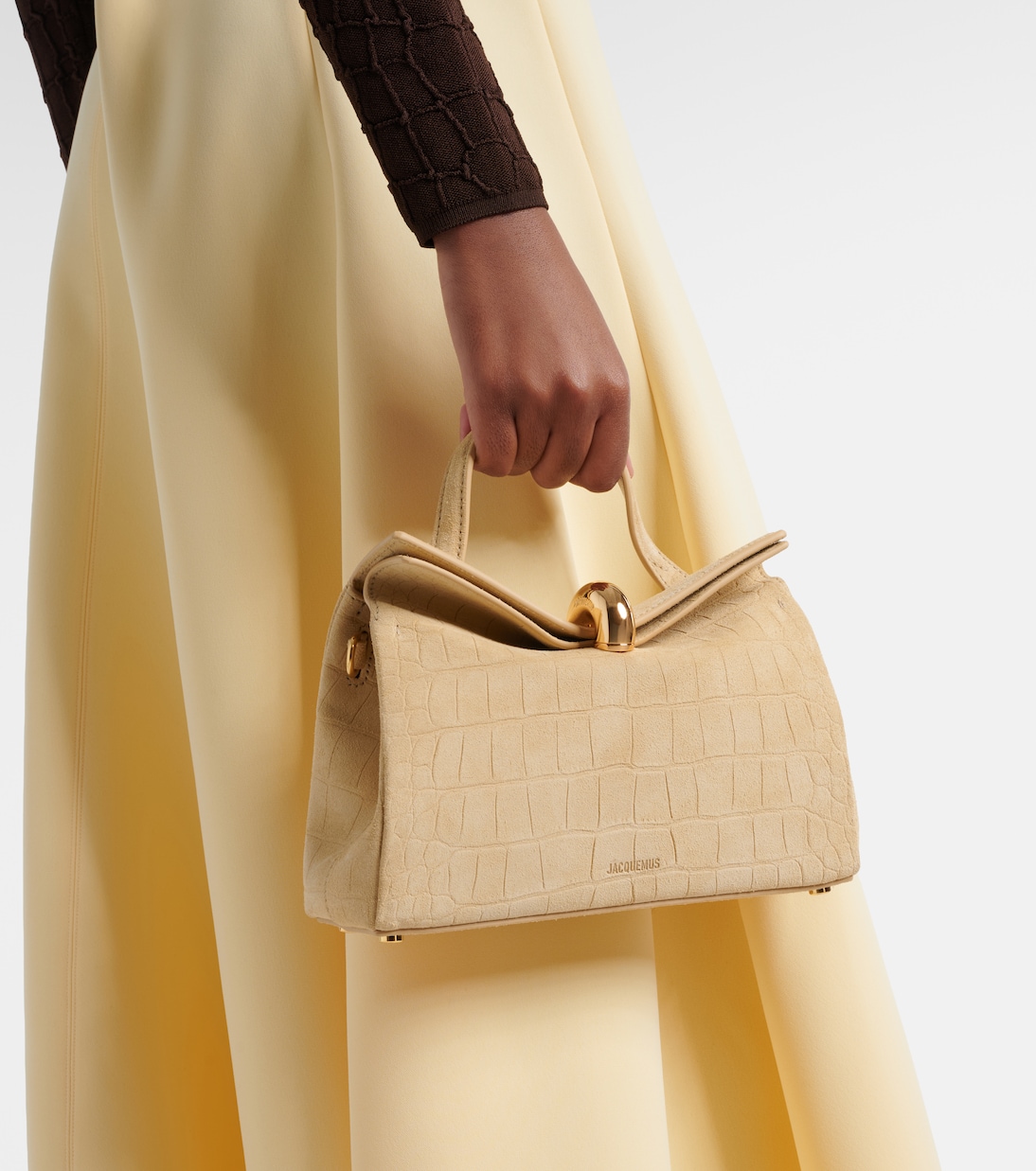 Valérie Small suede top-handle bag | Jacquemus