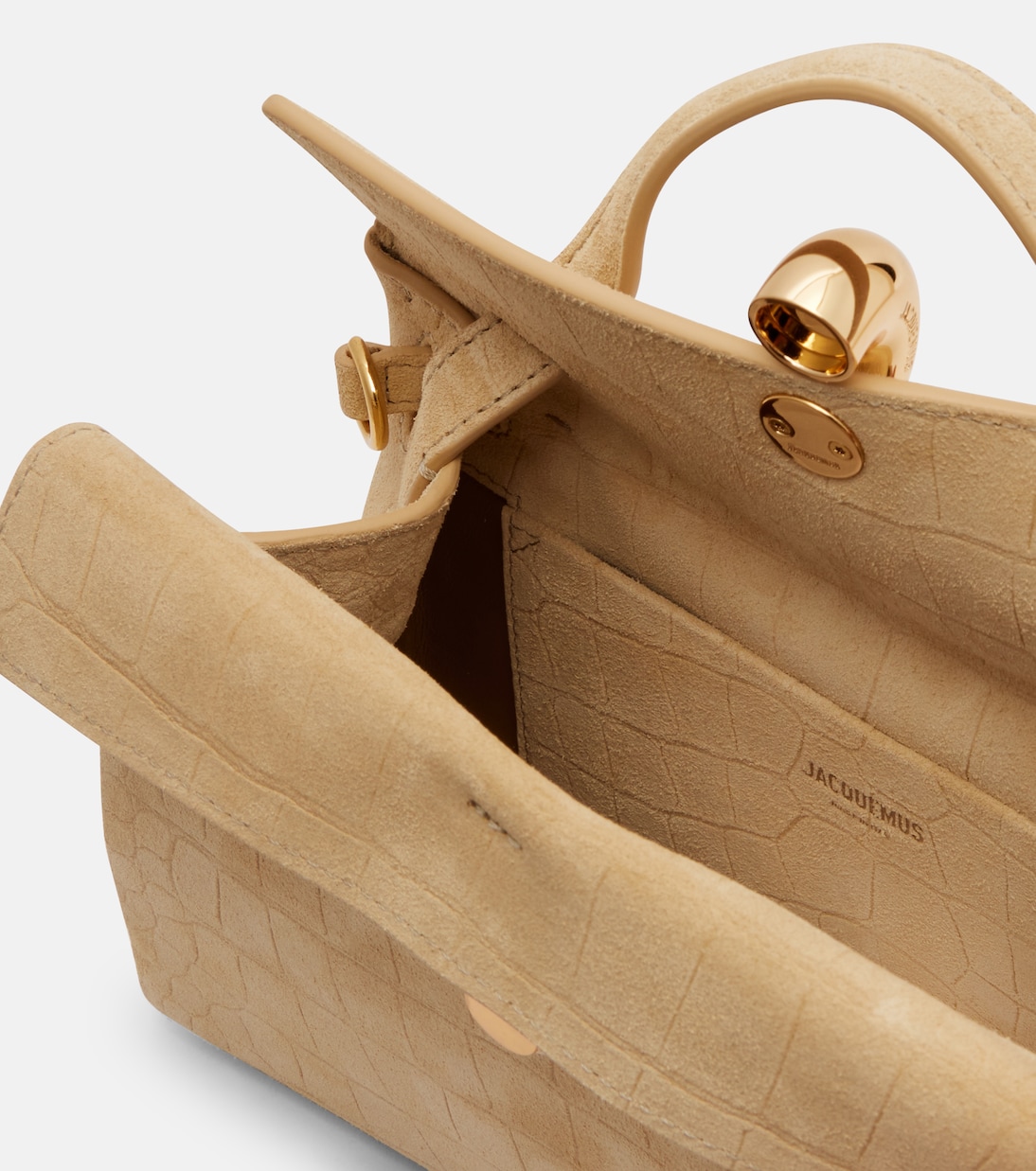 Valérie Small suede top-handle bag | Jacquemus