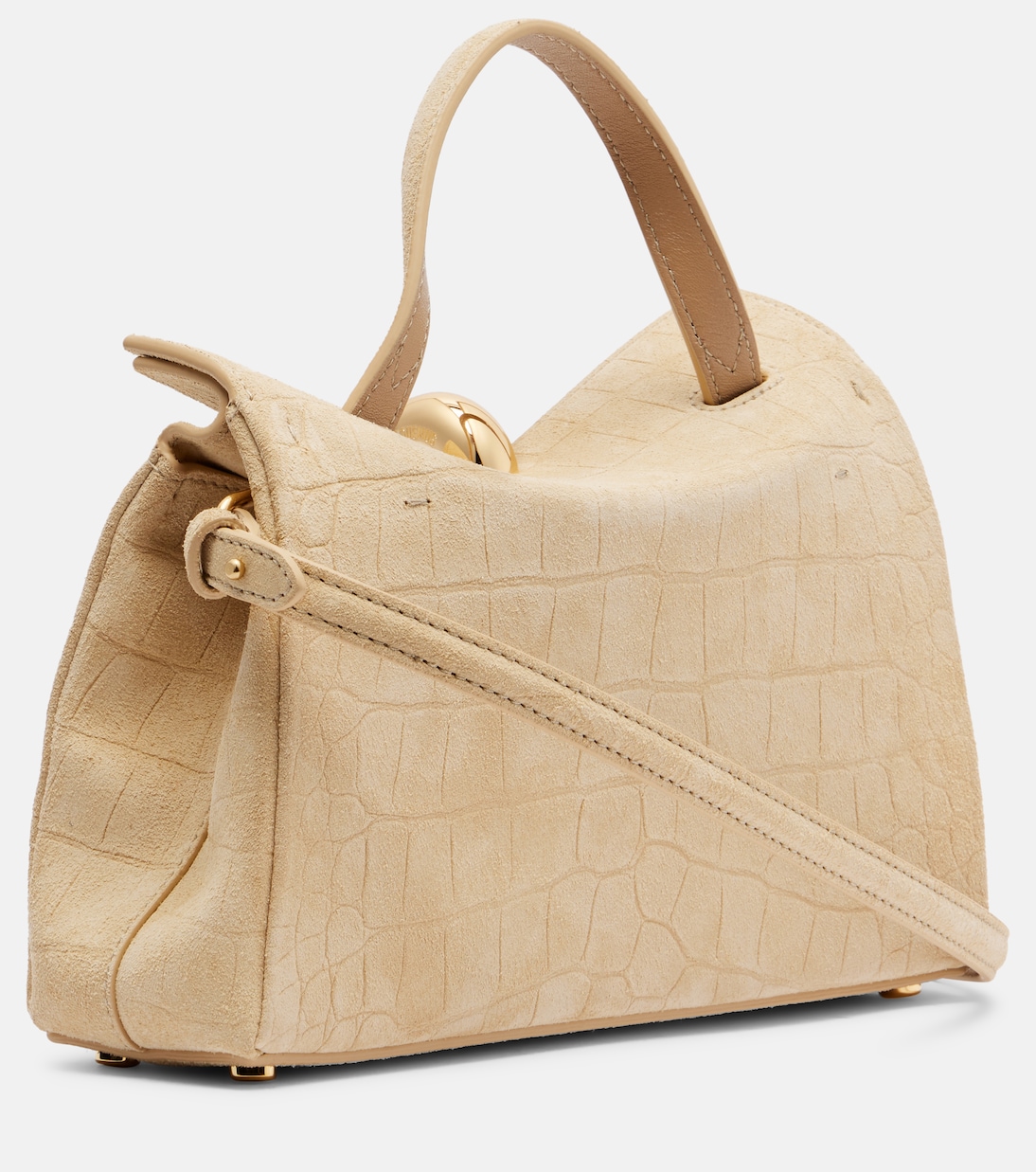 Valérie Small suede top-handle bag | Jacquemus