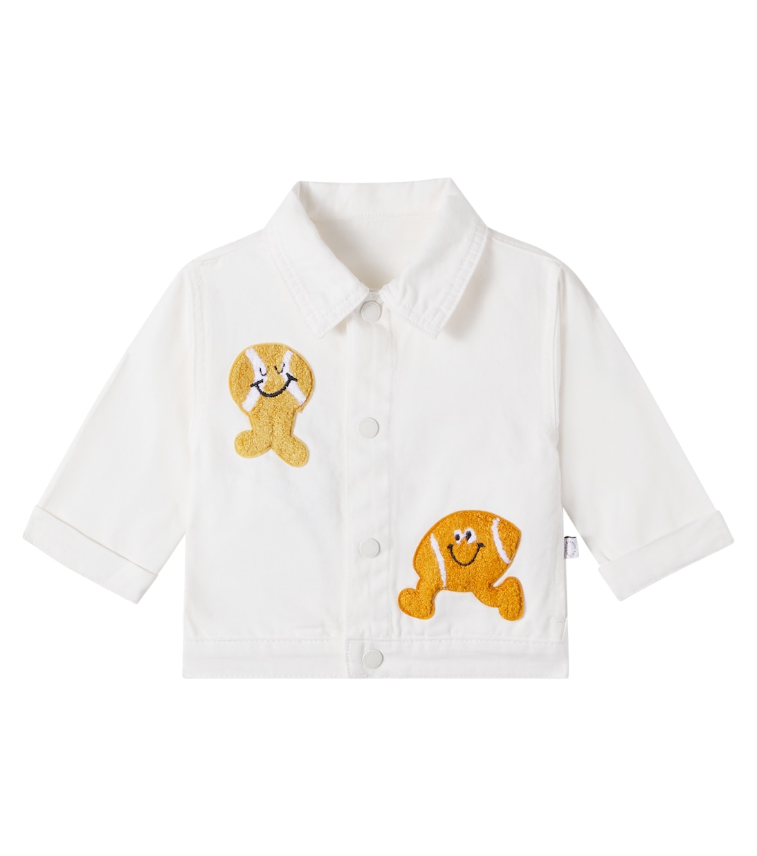 Patch-appliqué denim shirt | Stella McCartney Kids