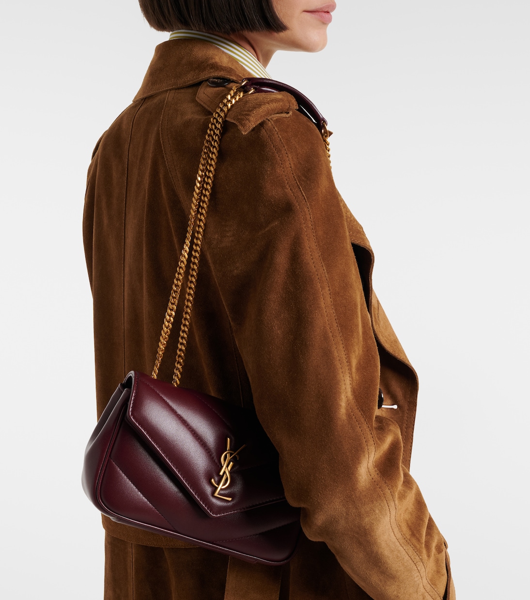 Loulou Mini leather shoulder bag | Saint Laurent