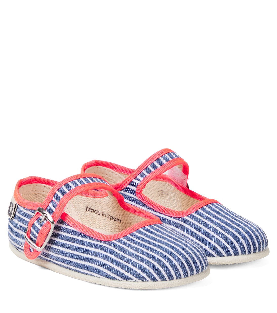 Striped ballet flats | Bonton