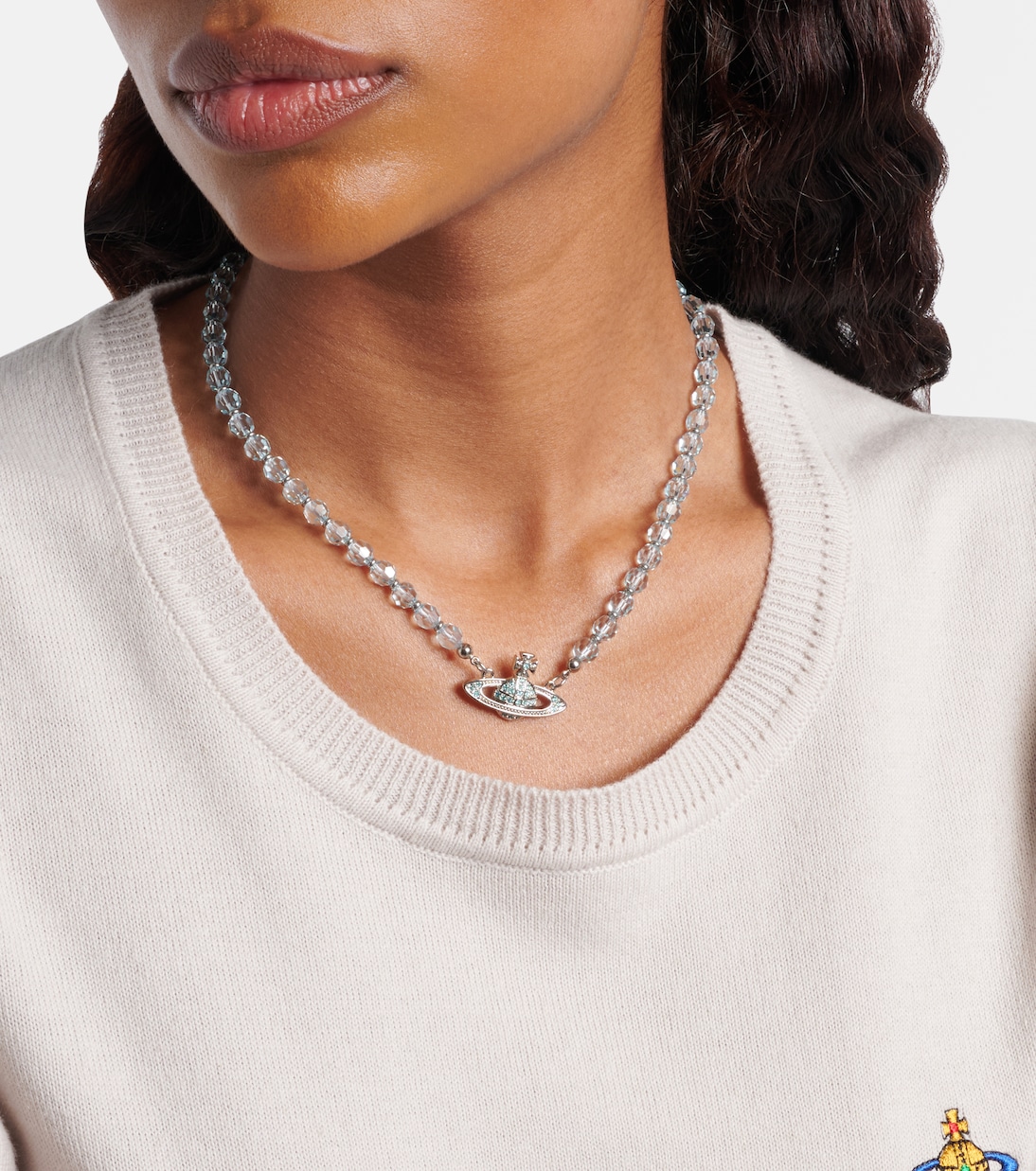 Embellished platinum choker | Vivienne Westwood
