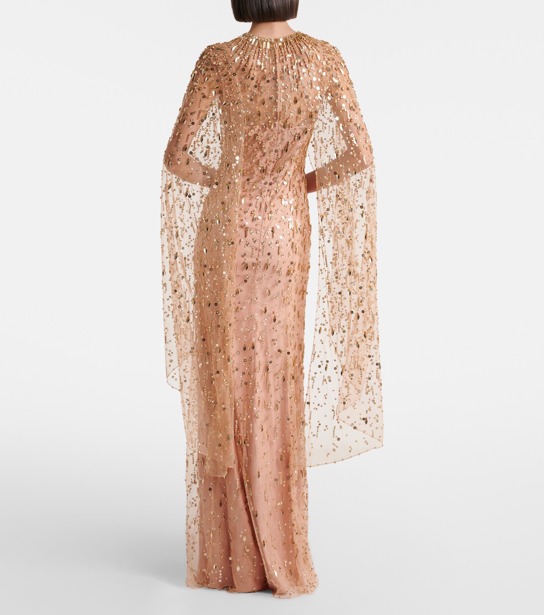 Hestia embellished caped gown | Jenny Packham