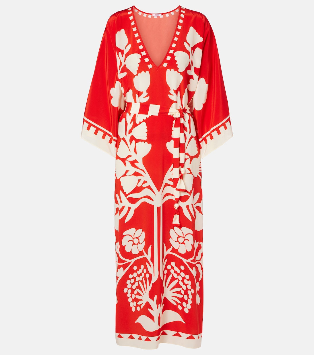 Belted printed silk kaftan | Eres