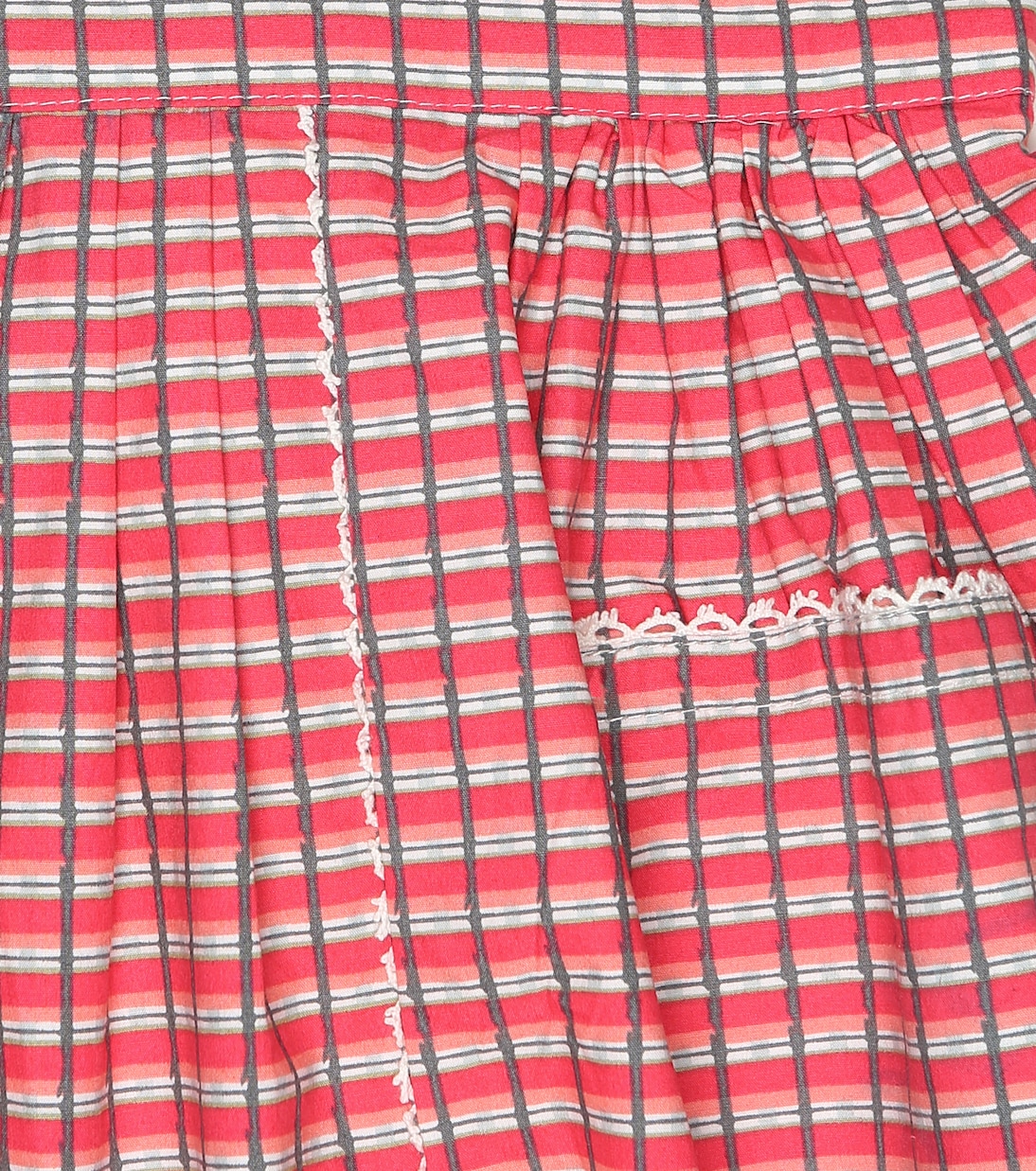 Donnington checked pinafore dress | Caramel