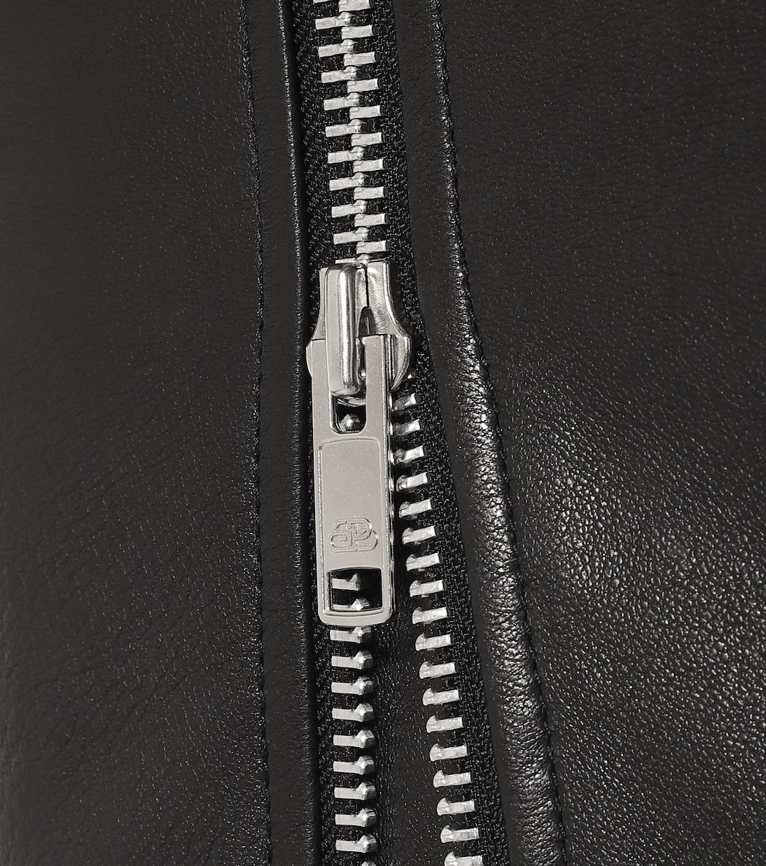 Falda tubo de piel de tiro alto | Balenciaga