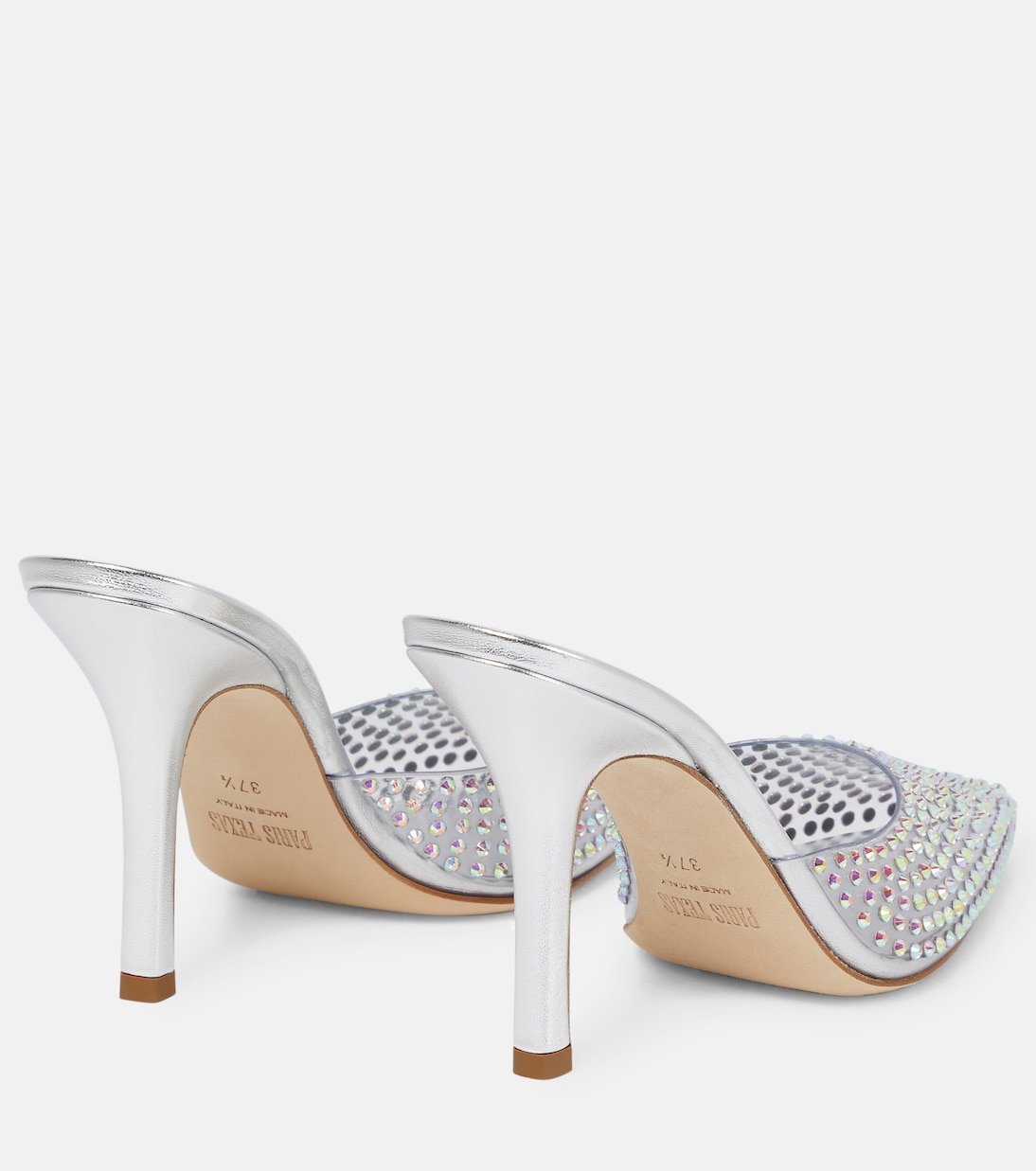 Hollywood embellished PVC mules | Paris Texas
