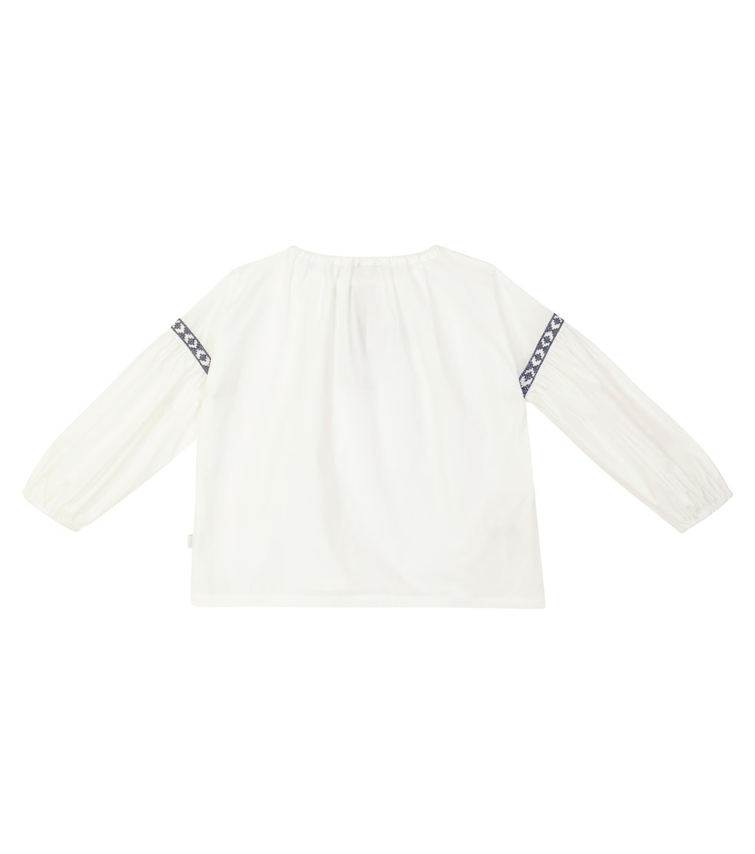 Blusa in cotone con ricamo | Il Gufo