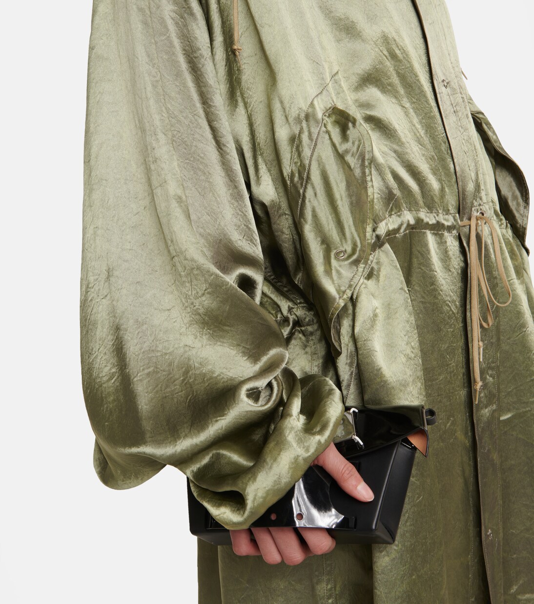 Robe midi en satin | Maison Margiela