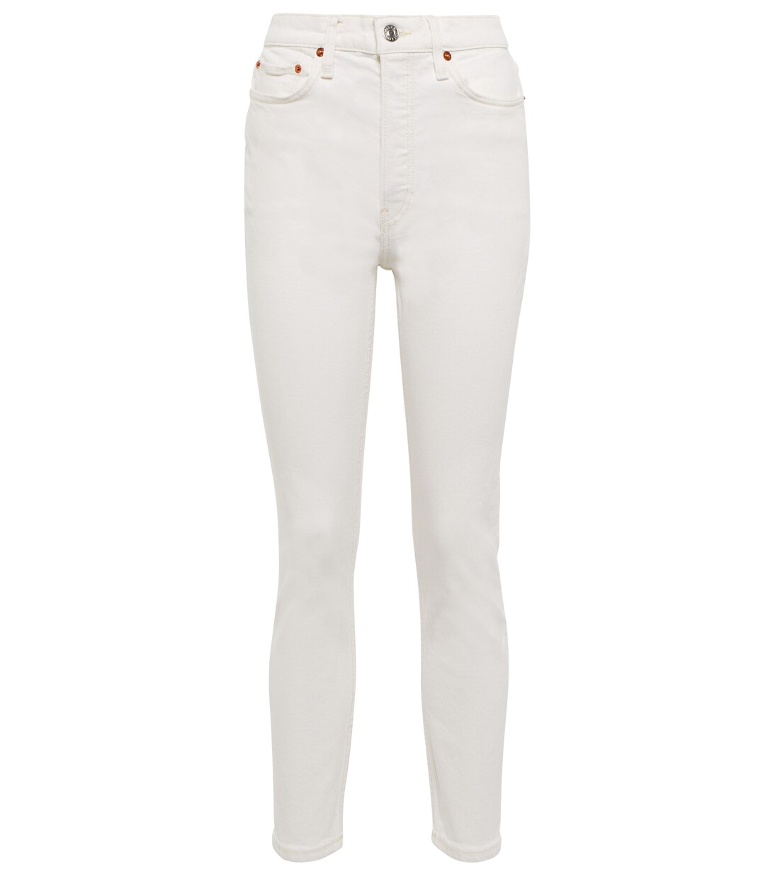 Jeans skinny de tiro alto cropped | Re/Done