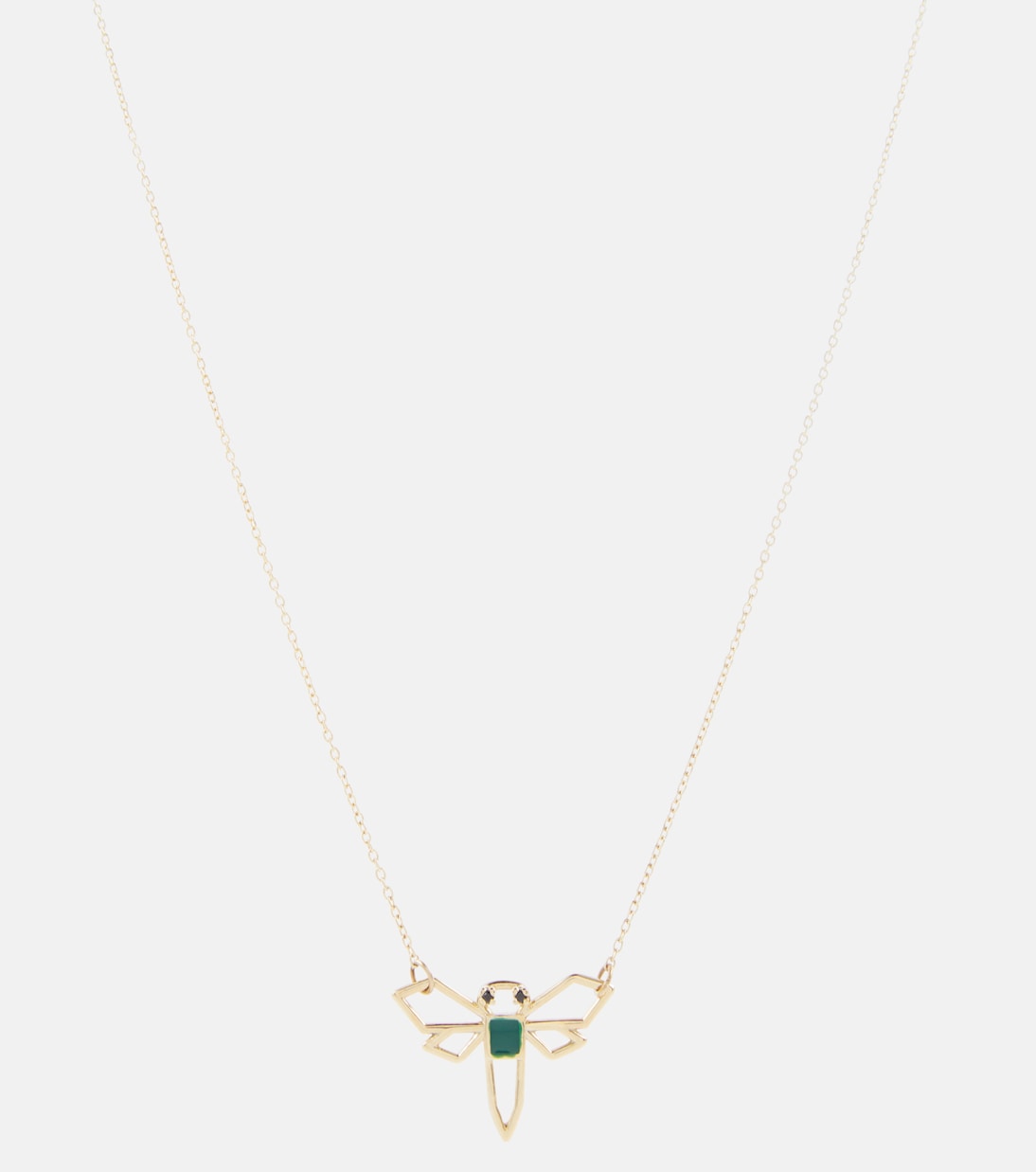 Collier Libelula en or 9 ct et émeraude | Aliita