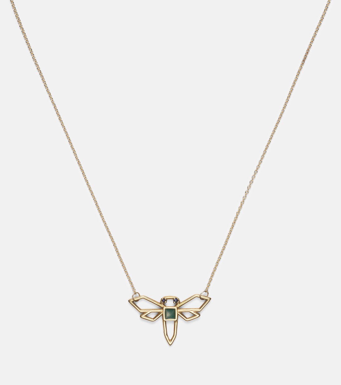 Collier Libelula en or 9 ct et émeraude | Aliita