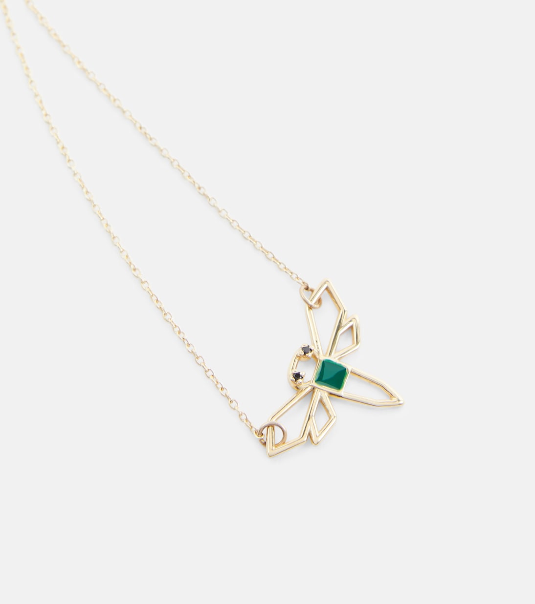 Collier Libelula en or 9 ct et émeraude | Aliita