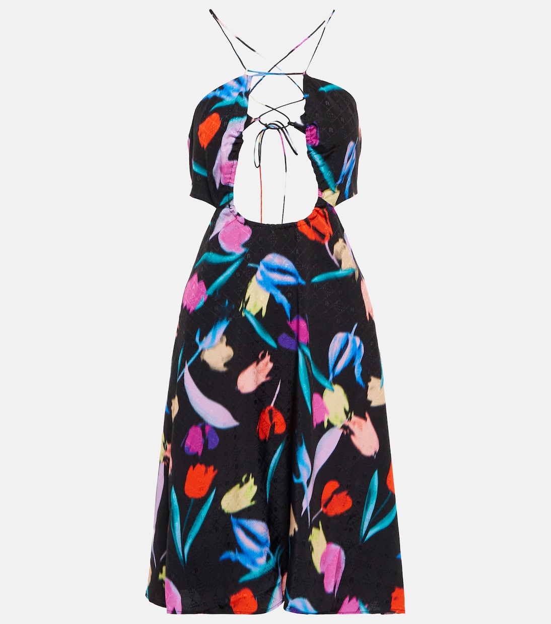 Vestido corto Nanna con cuello halter | Rotate