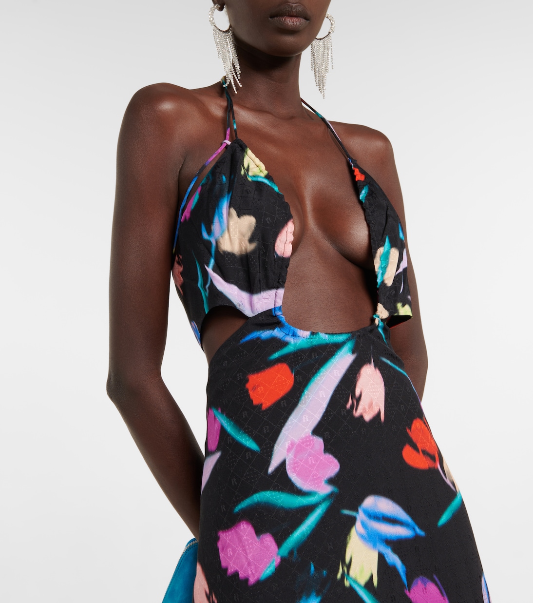 Vestido corto Nanna con cuello halter | Rotate