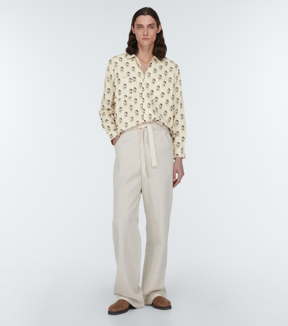 Jumping Jockey printed cotton shirt | Bode