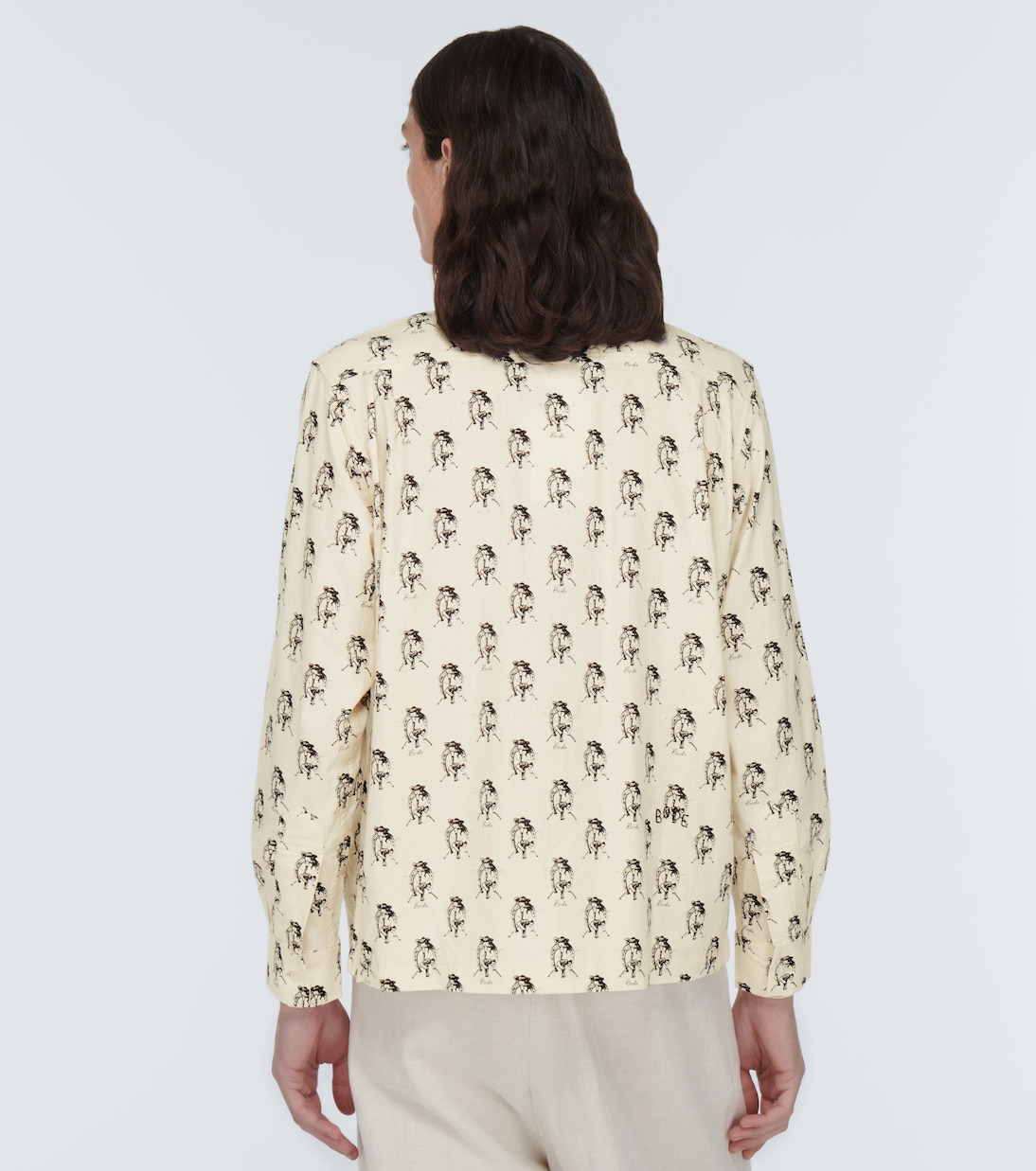 Jumping Jockey printed cotton shirt | Bode