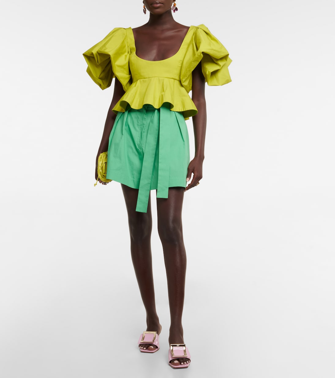 Top raccourci en coton | Oscar de la Renta