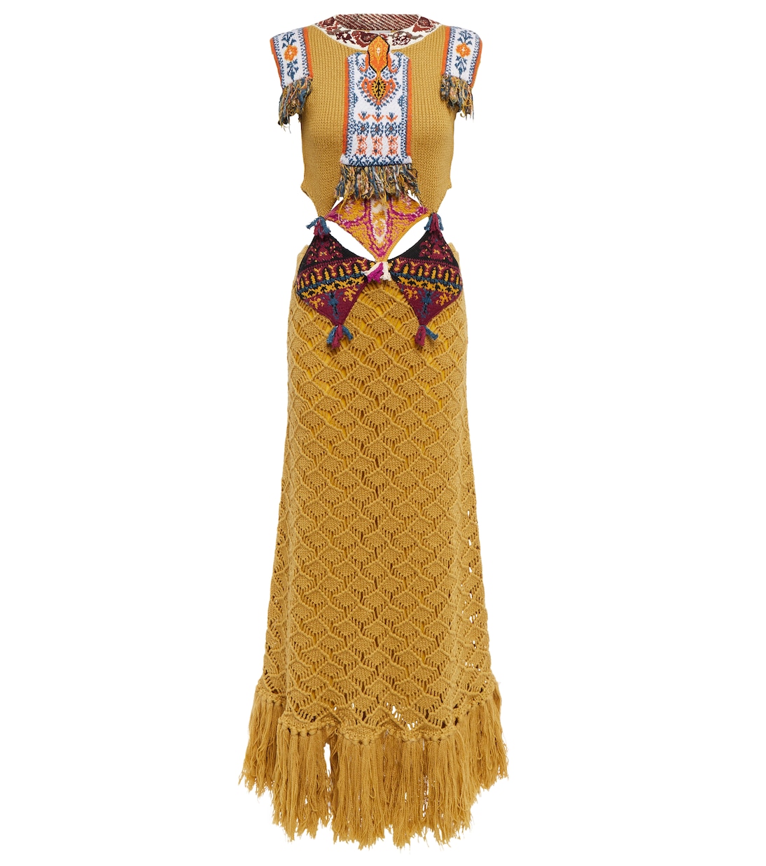 Robe longue en crochet de laine | Etro