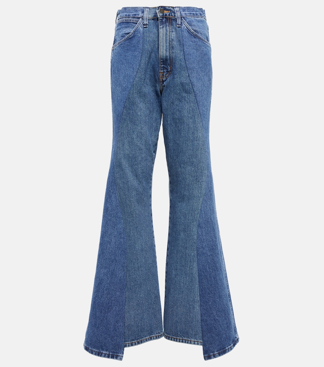 Foster patchwork flared jeans | Gabriela Hearst