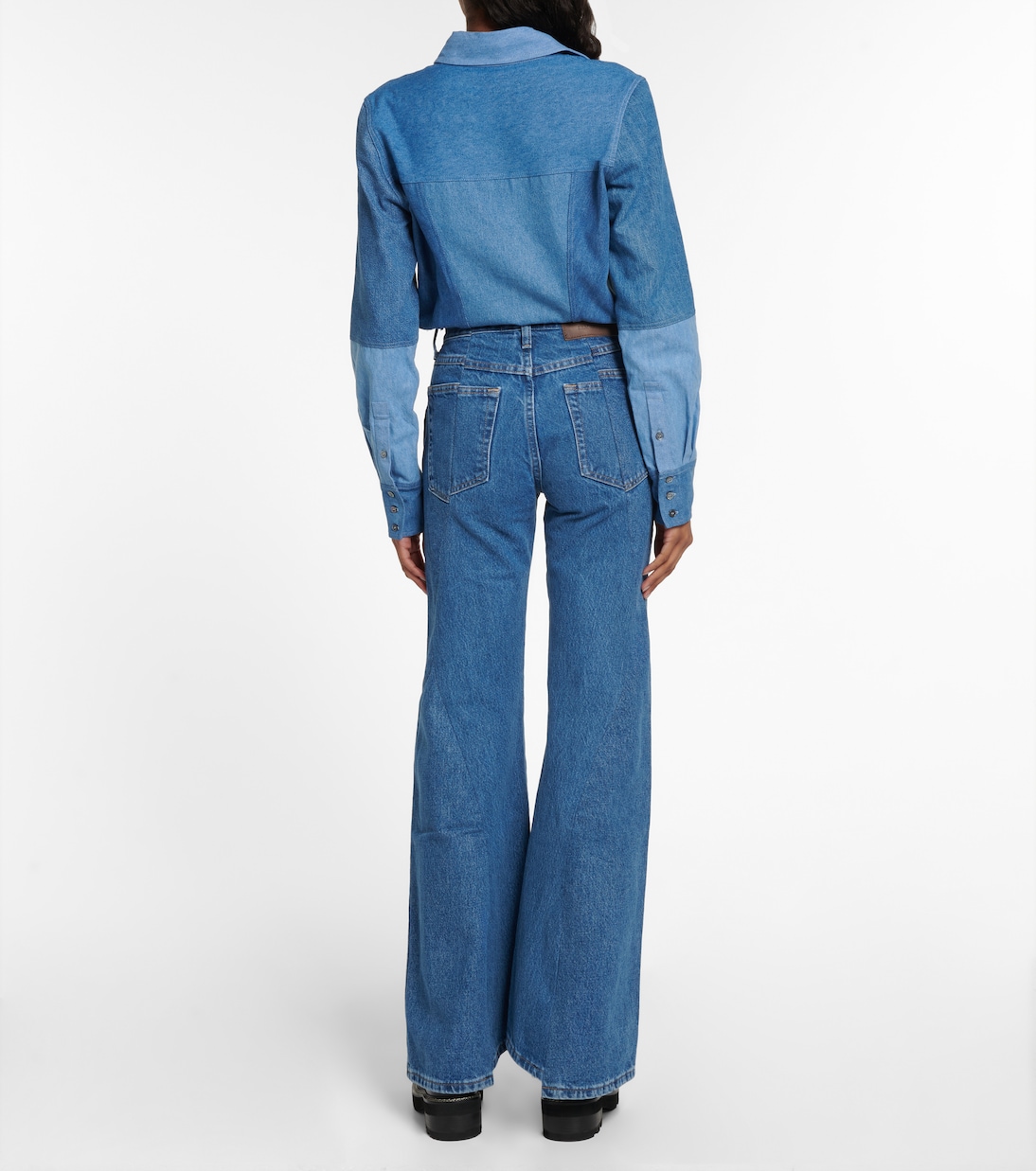 Foster patchwork flared jeans | Gabriela Hearst