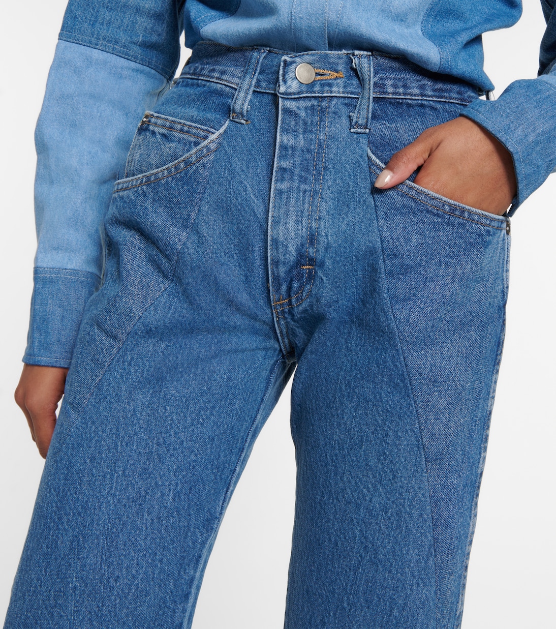 Foster patchwork flared jeans | Gabriela Hearst