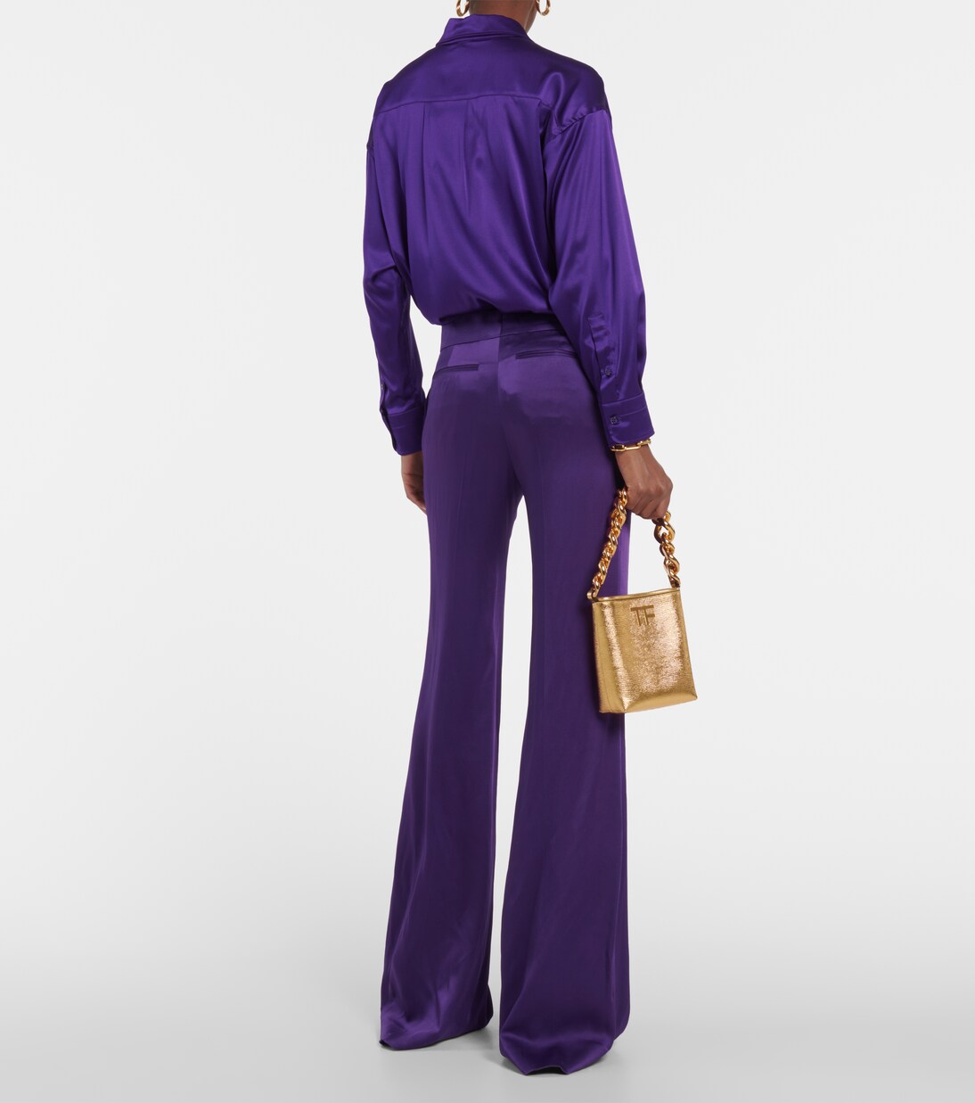 Pantalon ample en satin | Tom Ford