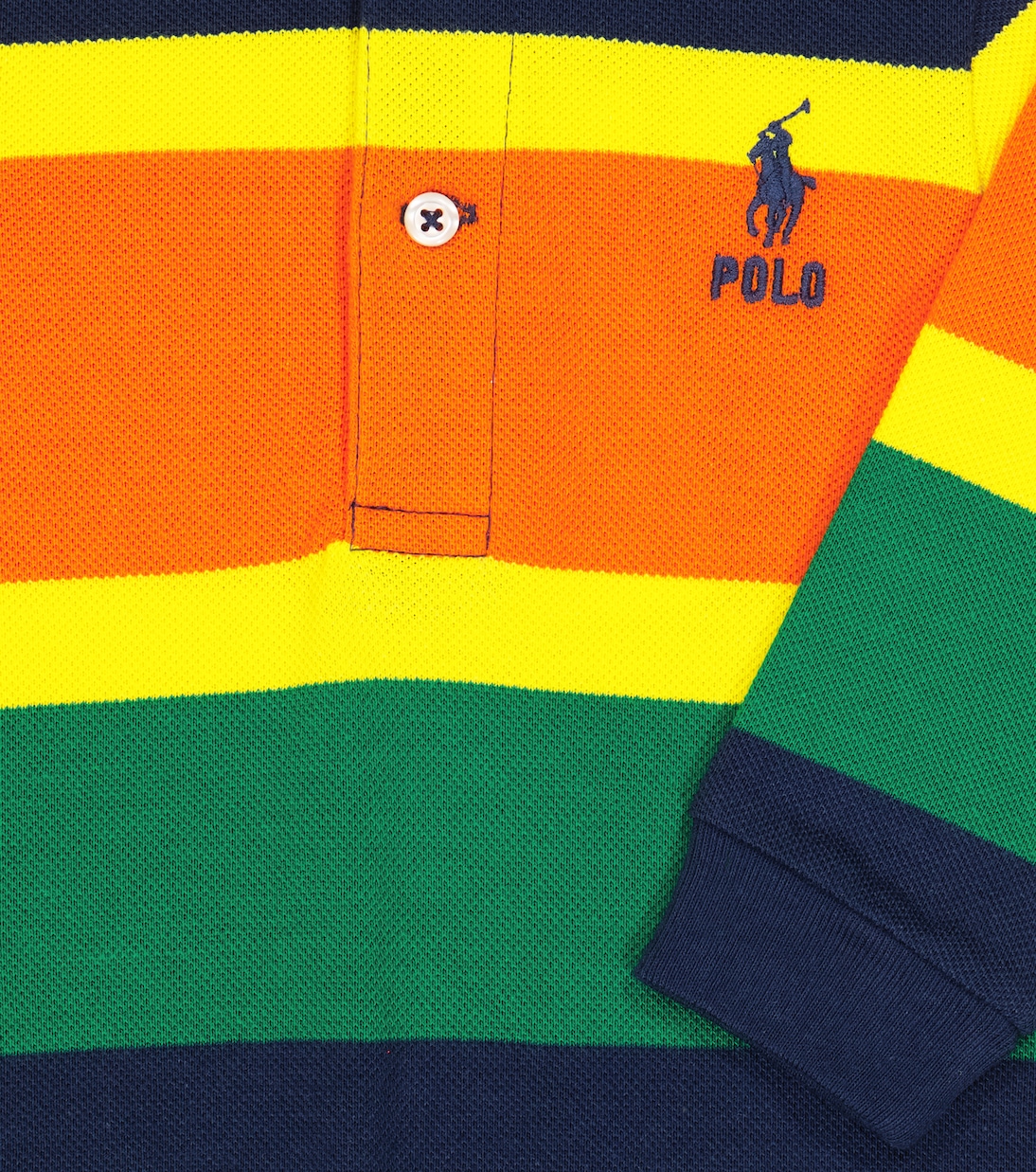 Baby - Tutina in piqué di cotone a righe | Polo Ralph Lauren Kids